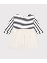 PETIT BATEAU 長袖チュールワンピース プチバトー ワンピース・ドレス ワンピース【送料無料】(4)