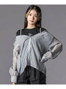 ZIDDY オフショルダー2WAY長袖シャツ&半袖Tシャツセット(130~160cm) ベベ オンライン ストア トップス シャツ・ブラウス パープル グレー【送料無料】