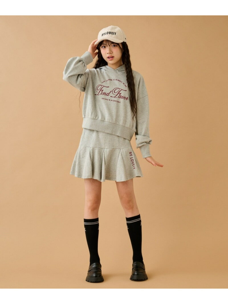 by LOVEiT フーディ&スカートセット ナルミヤオンライン トップス アンサンブル グレー ブルー【送料無料】のサムネイル