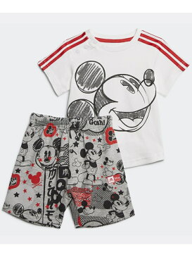 【SALE／50%OFF】adidas Sports Performance ディズニー / ミッキーマウス サマーセット [Mickey Mouse Summer Set] アディダス（キッズ/子供用） アディダス カットソー キッズカットソー ホワイト【RBA_E】