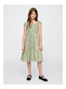 GAP (K)キャップスリーブ ミディワンピース (キッズ) ギャップ ワンピース・ドレス ワンピース グリーン【送料無料】(4)