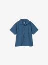 THE NORTH FACE ショートスリーブアロハベントシャツ(キッズ) ザ・ノース・フェイス トップス ポロシャツ ブルー【送料無料】