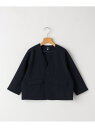 SHIPS KIDS SHIPS KIDS:100~130cm / セレモニー ノーカラー ジャケット シップス ジャケット・アウター ノーカラージャケット ネイビー【送料無料】(4)