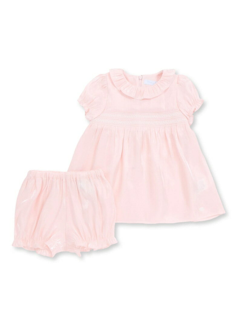 Tartine et Chocolat スモッキング刺しゅうブルマ付きワンピースベビー(70~90cm) ベベ オンライン ストア マタニティウェア・ベビー用品 ベビートップス ピンク パープル【送料無料】