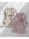 【SALE/60%OFF】algy ふんわりボリュームトレンチワンピ エフオーオンラインストア ワンピース・ドレス ワンピース ベージュ ピンク【RBA_E】