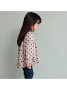 branshes 【WEB限定/DRC/やわらか天竺】Aラインフレア長袖Tシャツ ブランシェス トップス カットソー・Tシャツ パープル ブラウン ピンク ブラ...