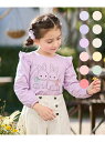 any FAM KIDS 【WEB限定】7days プリント Tシャツ エニィファム トップス カットソー・Tシャツ パープル ベージュ ピンク ホワイト グリ...
