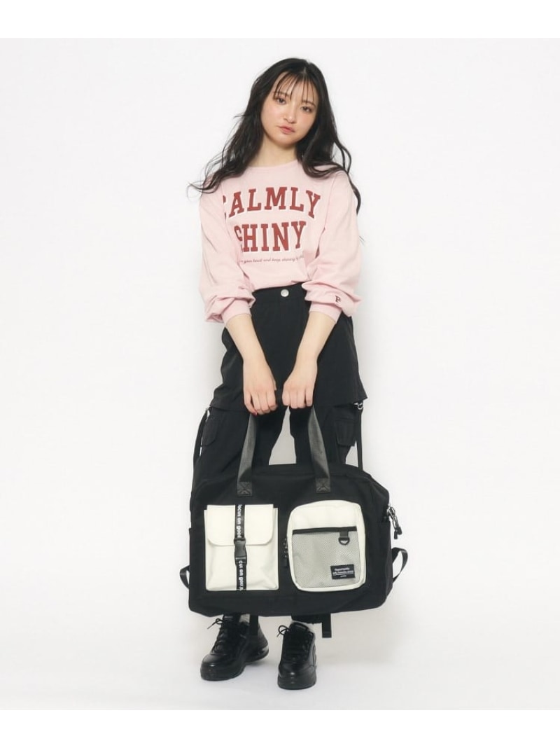 【SALE／11%OFF】PINK-latte 【容量約47.5L】3WAYリュックボストン ピンク ラテ バッグ ボストンバッグ ホワイト【RBA_E】【送料無料】のサムネイル