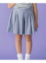 BeBe Petits Pois Vert ツイード風ランダムタックキュロットパンツ(95~150cm) ベベ オンライン ストア パンツ キュロット ブラック...