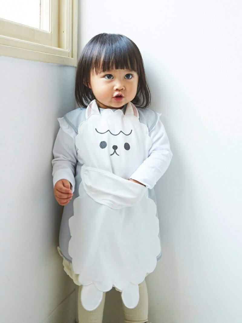 【SALE／30%OFF】Afternoon Tea LIVING アルパカお食事エプロン アフタヌーンティー・リビング マタニティウェア・ベビー用品 その他のベビーグッズ ホワイト【RBA_E】のサムネイル