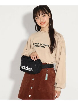 PINK-latte 【adidas/アディダス】ロゴウエストバッグ ピンク ラテ バッグ ウエストポーチ ブラック