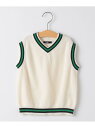 【SALE/40%OFF】SHIPS KIDS SHIPS KIDS:85~95cm / ニット ベスト シップス トップス ベスト・ジレ ホワイト ネイビー【...