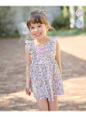 【SALE/20%OFF】any FAM KIDS 小花柄 セパレート水着 エニィファム 水着・スイムグッズ 水着 ベージュ ブルー【RBA_E】【送料無料】