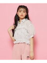 【SALE/46%OFF】PINK-latte 【2点SET】シアーストライプビスチェシャツ ピンク ラテ トップス シャツ・ブラウス ピンク ブルー グレー【...