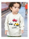 【SALE/30%OFF】kladskap 働く車編みモチーフトレーナー ナルミヤオンライン トップス スウェット・トレーナー ネイビー ホワイト【RBA_E】...