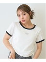 【SALE/30%OFF】Lovetoxic 【接触冷感/ひんやり】ドロストテレコTシャツ ナルミヤオンライン トップス カットソー・Tシャツ グリーン ホワイ...