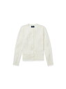 POLO RALPH LAUREN (ガールズ 7才~16才)ミニ ケーブル コットン カーディガン ラルフローレン トップス カーディガン ブラウン【送料無料】|詳細画像