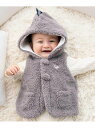 fillot de bebe reduction 【お揃い】モコモコ耳付きフードフリースベスト(60~90cm) ベベ オンライン ストア マタニティウェア・ベ...