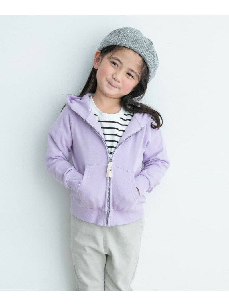 楽天Rakuten Fashion Kids【SALE／40％OFF】URBAN RESEARCH DOORS 裏毛ジップパーカー（KIDS） アーバンリサーチドアーズ トップス その他のトップス パープル ブラウン【RBA_E】