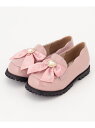 【SALE/30%OFF】any FAM KIDS リボン ローファー エニィファム シューズ・靴 その他のシューズ・靴 ピンク ブラック【RBA_E】