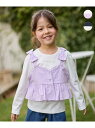 【SALE/50%OFF】any FAM KIDS キャミソール付き 長袖Tシャツ エニィファム トップス カットソー・Tシャツ ホワイト【RBA_E】