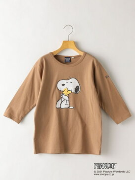 SHIPS KIDS SHIPS KIDS:スヌーピー 7分袖 TEE(145~160cm) シップス カットソー キッズカットソー ブルー ブラウン【送料無料】