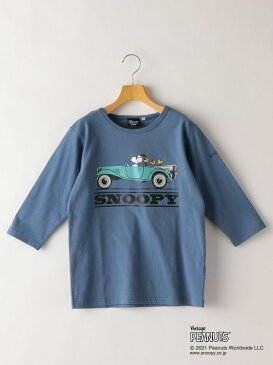 SHIPS KIDS SHIPS KIDS:スヌーピー 7分袖 TEE(145~160cm) シップス カットソー キッズカットソー ブルー ブラウン【送料無料】