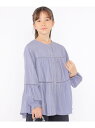 【SALE/40%OFF】SHIPS KIDS SHIPS KIDS:140~150cm / スナップ ボタン ティアード ブラウス シップス トップス シャツ...