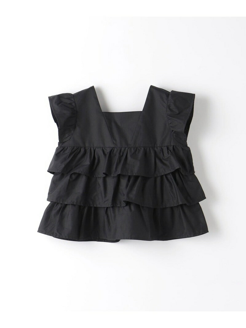 【SALE／40%OFF】UNITED ARROWS green label relaxing ティアード ノースリーブ ブラウス ユナイテッドアローズ アウトレット トップス シャツ・ブラウス ピンク ブラック【RBA_E】