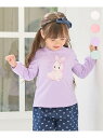 【SALE/30%OFF】ANY KIDS ガーリーアート 長袖Tシャツ エニィ トップス カットソー・Tシャツ グリーン パープル ホワイト ピンク【RBA_E】