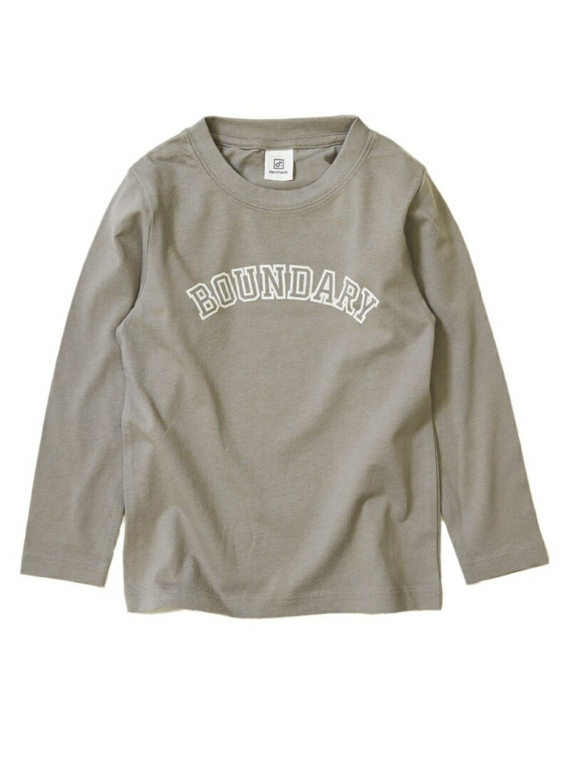 【SALE／10%OFF】devirock デビラボ プリント長袖Tシャツ ロンT デビロック 子供服 キッズ デビロック カットソー Tシャツ グレー ブルー ブラック ベージュ ホワイト ブラウン グリーン【RBA_E】