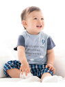 fillot de bebe reduction 天竺Tシャツ&チェックパンツセット(70~90cm) ベベ オンライン ストア マタニティウェア・ベビー用品 ...