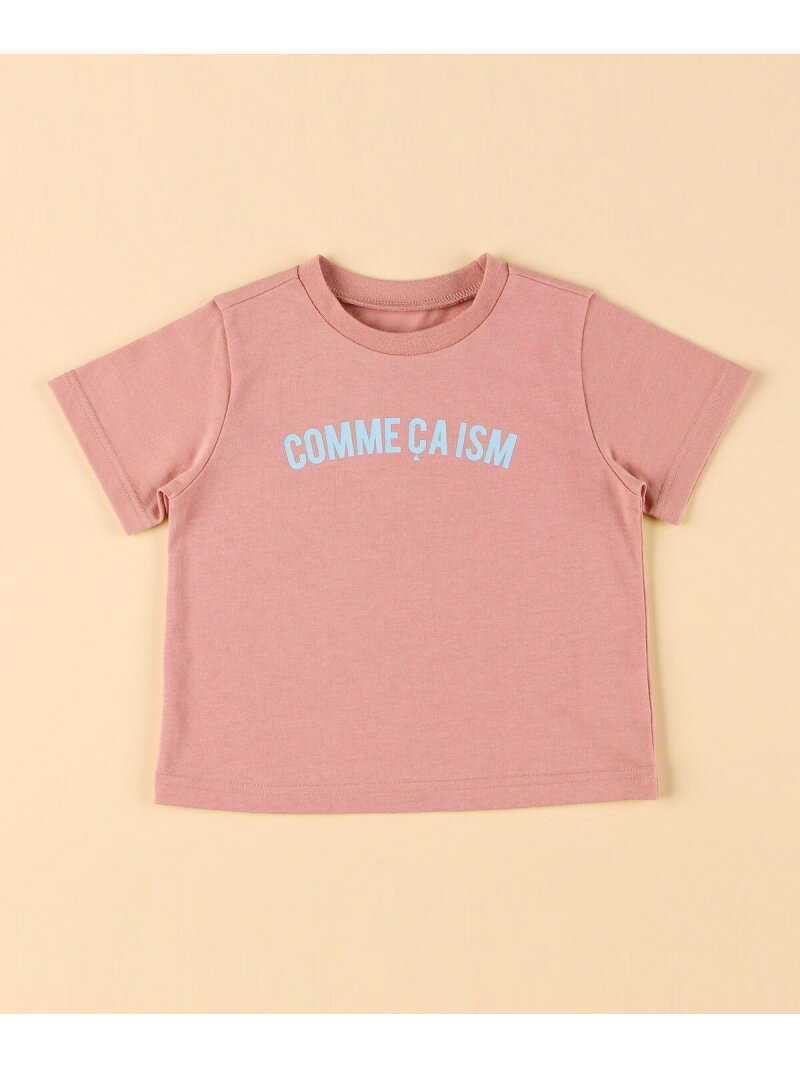 COMME CA ISM 半袖ロゴTシャツ (ベビーサイズ) コムサイズム マタニティウェア・ベビー用品 その他のベビーグッズ ホワイト ピンク グリーン 3