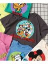 【SALE/40%OFF】BREEZE 【リンク】ディズニーキャラクター/フレンズTシャツ エフオーオンラインストア トップス カットソー・Tシャツ グレー イ...