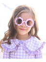 【SALE/20%OFF】Lycee mine フラワーキッズサングラス ナルミヤオンライン ファッション雑貨 サングラス ブルー イエロー ピンク【RBA_E...