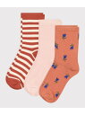 【SALE/20%OFF】PETIT BATEAU ソックス3枚組 プチバトー 靴下・レッグウェア 靴下【RBA_E】
