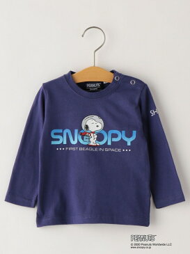 【SALE／37%OFF】SHIPS KIDS SHIPS KIDS:スヌーピー アストロノーツ TEE(80~90cm) シップス カットソー キッズカットソー グレー ネイビー【RBA_E】