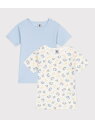 PETIT BATEAU 半袖Tシャツ2枚組 プチバトー インナー・ルームウェア その他のインナー・ルームウェア【送料無料】