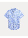 POLO RALPH LAUREN (ボーイズ 8才~20才)シープリント コットン ショートスリーブ シャツ ラルフローレン トップス シャツ・ブラウス ブル...