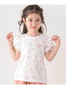 【SALE/50%OFF】SLAP SLIP 【お揃い】アイスチェリーレモン総柄フリル袖Tシャツ(80~130cm) ベベ オンライン ストア トップス カットソー・Tシャツ ブルー ホワイト イエロー ピンク【RBA_E】
