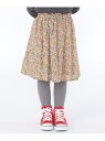 【SALE/55%OFF】SHIPS KIDS SHIPS KIDS:100~130cm / リバティ スカート シップス スカート ミディアムスカート ブルー オレンジ【RBA_E】【送料無料】