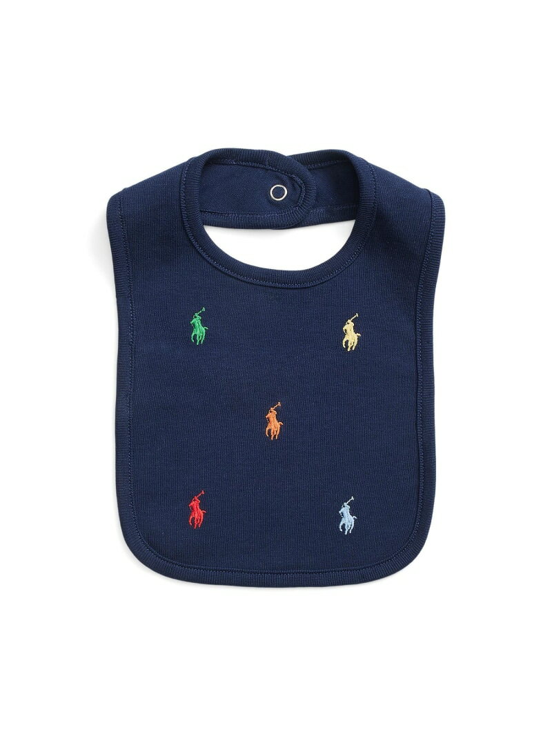 POLO RALPH LAUREN (ベビー)Polo ポニー コットン インターロック ビブ ラルフローレン マタニティウェア・ベビー用品 スタイ・よだれかけ ネイビー【送料無料】