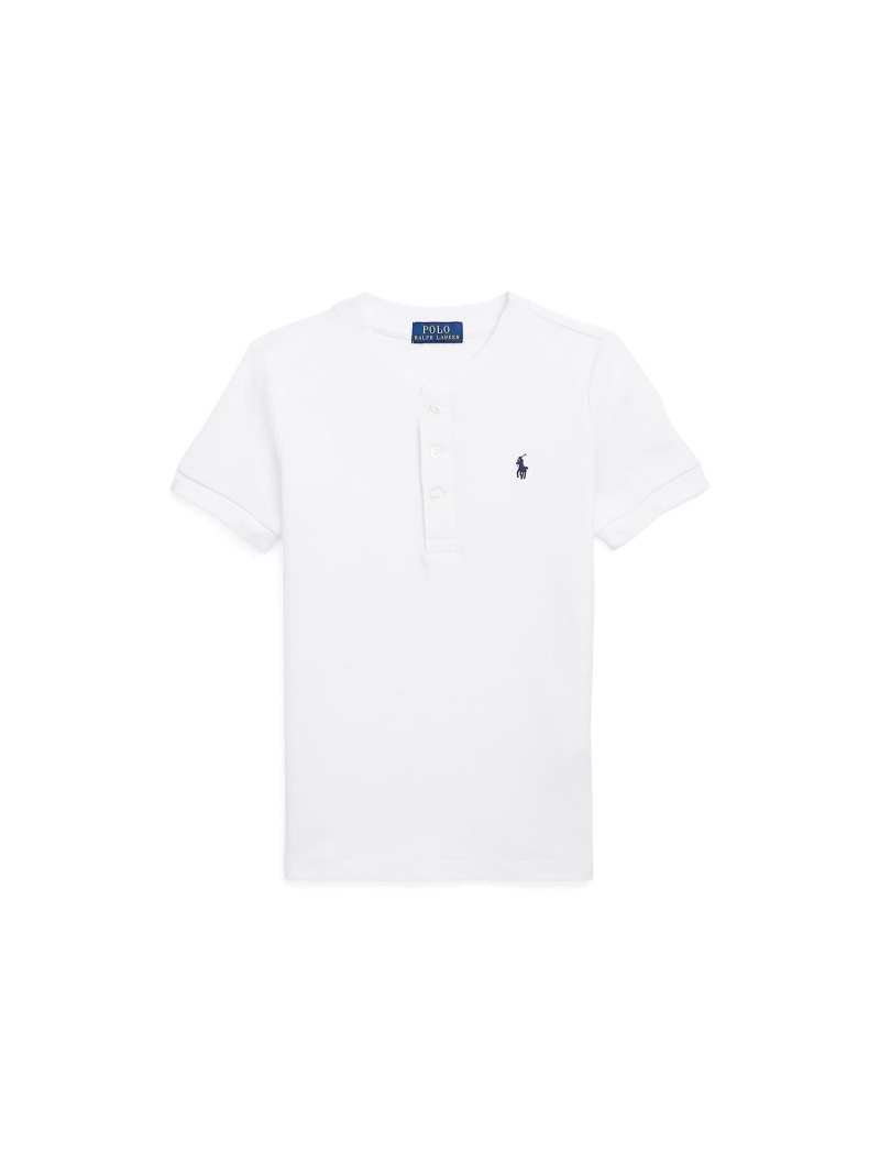 POLO RALPH LAUREN (ボーイズ 2才~4才)コットン メッシュ ヘンリー シャツ ラルフローレン トップス カットソー・Tシャツ ホワイト【送料無料】