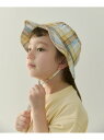 UNITED ARROWS green label relaxing チェック バケットハット 紐付き ユナイテッドアローズ グリーンレーベルリラクシング 帽子...