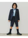 THE SHOP TK 【110-130】蝶ネクタイ4点セットアップ ザ ショップ ティーケー スーツ・フォーマル セットアップスーツ ネイビー【送料無料】