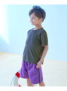 devirock UVカット ラッシュTシャツ&ラインサーフパンツ セットアップ水着 水着 25SS デビロック 水着・スイムグッズ ラッシュガード グレー