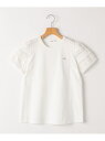 SHIPS KIDS SHIPS KIDS:140~150cm/袖レース デザイン Tシャツ シップス トップス カットソー・Tシャツ ホワイト ネイビー【送料無料】