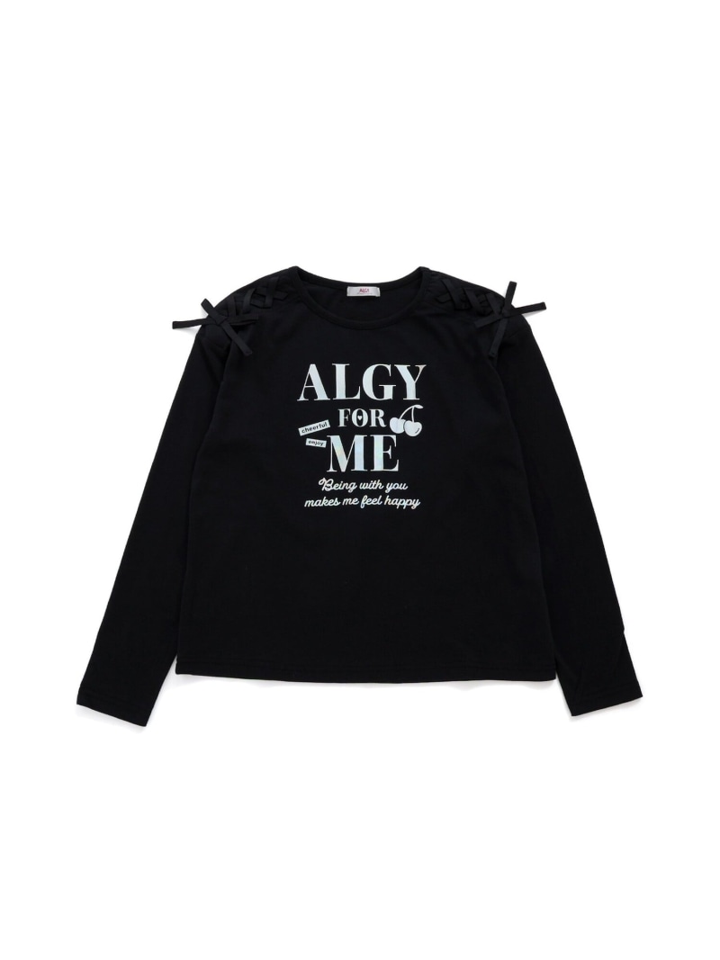 ALGY 【UVカット】キラキラプリントロンT エフオーオンラインストア トップス カットソー・Tシャツ ブラック ピンク ブルー