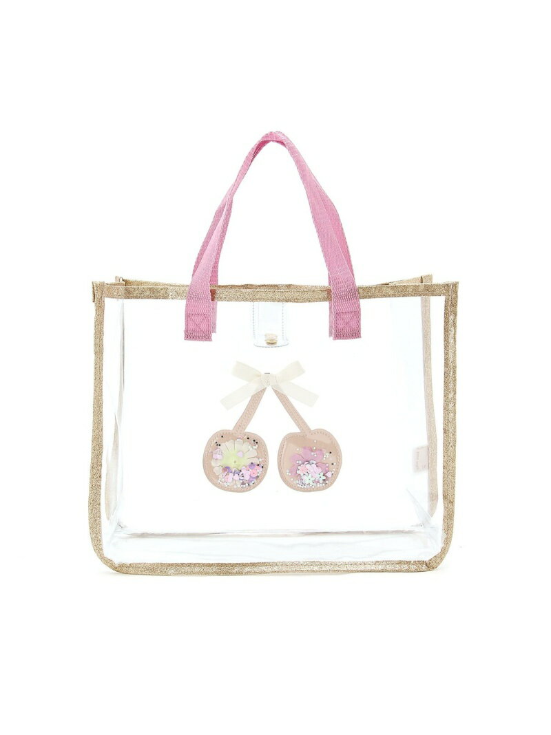 【SALE／20%OFF】petit main キラキラプールバッグ ナルミヤオンライン 水着・スイムグッズ その他の水着・スイムグッズ ピンク グレー【RBA_E】のサムネイル