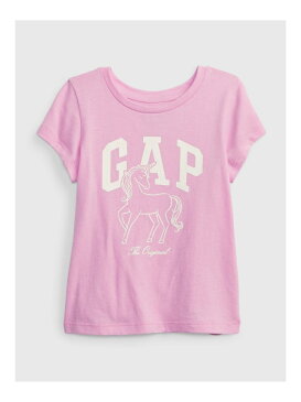 【SALE／59%OFF】GAP (K)Toddler 100% Organic Cotton Gap Logo T-Shirt ギャップ カットソー キッズカットソー ピンク イエロー【RBA_E】